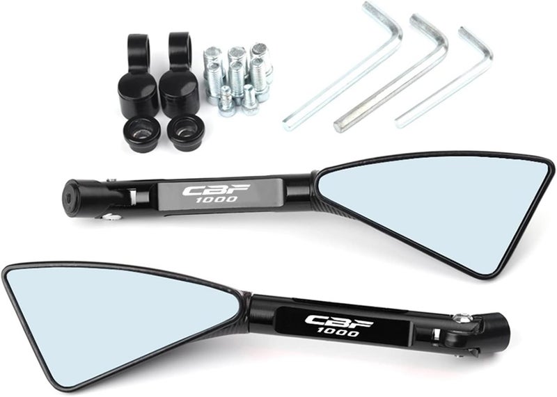 QASULER Universal Motorcycle Rearview Mirrors - Image 1