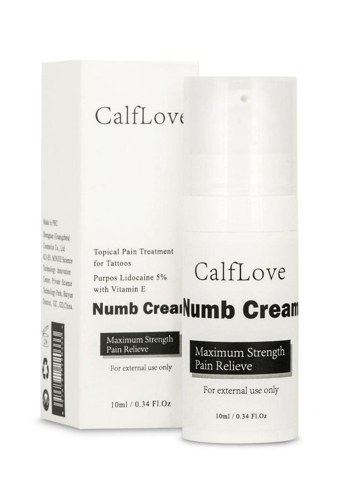 CalfLove - Numb Cream for Skin Topical Fast Acting Tattoo Numbing Cream for Deep Pain Relief Before Tattoos 10 ml - Image 1