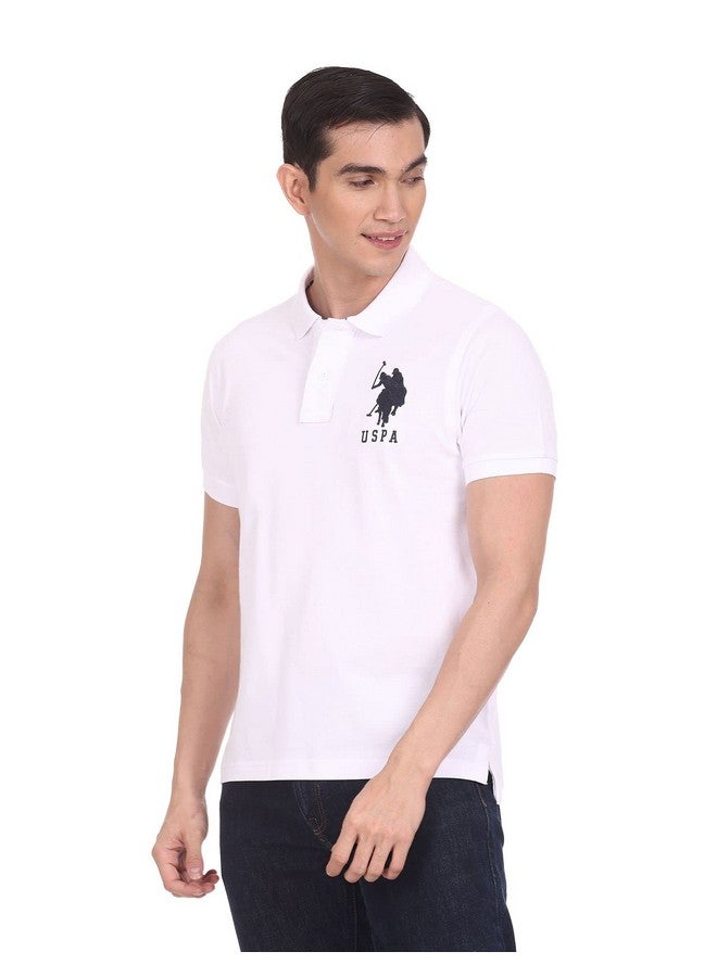 U.S. Polo Assn. U.S. POLO ASSN. Men's Solid Slim Fit Polo Shirt (USTSHC0060_White XL) - Image 5