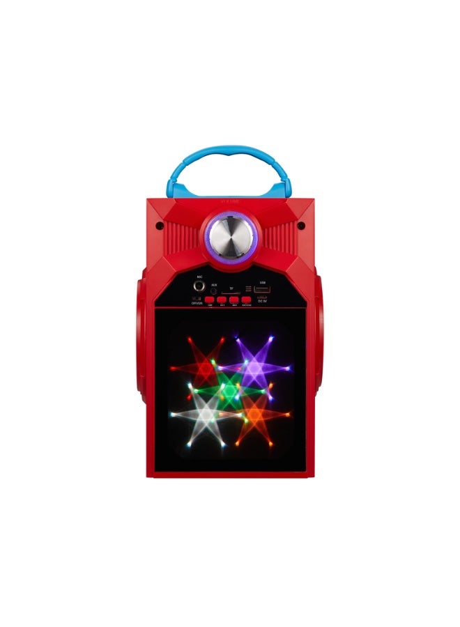 SMD Marvel Spider-Man Galaxy LED Stars Karaoke Machine with Microphone | Kids karaoke machine with Spider-Man theme, LED star lights, microphone, and fun singing features for entertainment - Image 1
