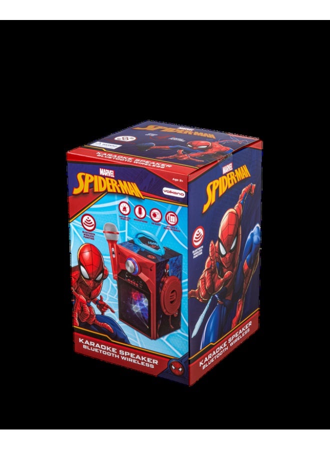 SMD Marvel Spider-Man Galaxy LED Stars Karaoke Machine with Microphone | Kids karaoke machine with Spider-Man theme, LED star lights, microphone, and fun singing features for entertainment - Image 3