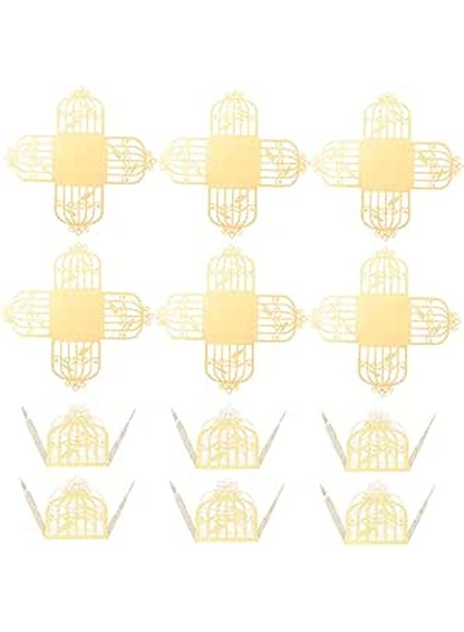50 Pcs Elegant Hollow Chocolate Cups Wedding Muffin Wrappers For Parties Treats - Image 1