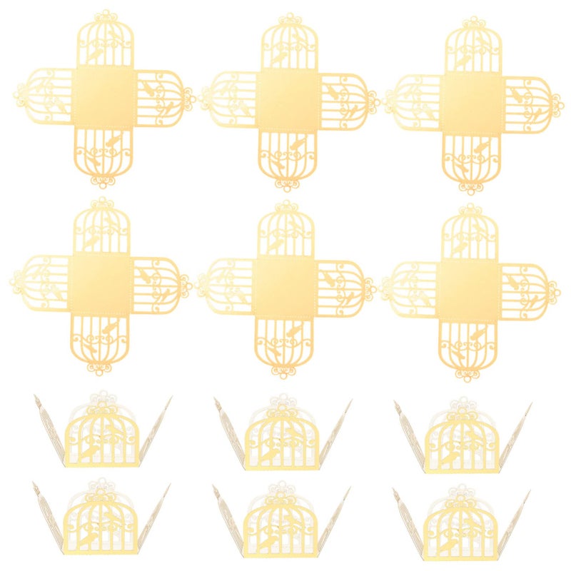 50 Pcs Elegant Hollow Chocolate Cups Wedding Muffin Wrappers For Parties Treats - Image 2