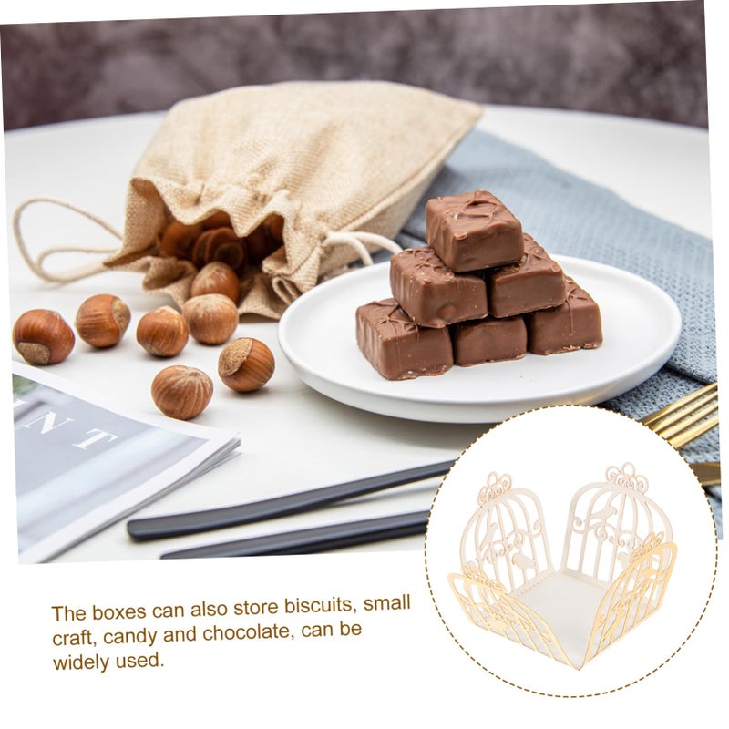 50 Pcs Elegant Hollow Chocolate Cups Wedding Muffin Wrappers For Parties Treats - Image 5
