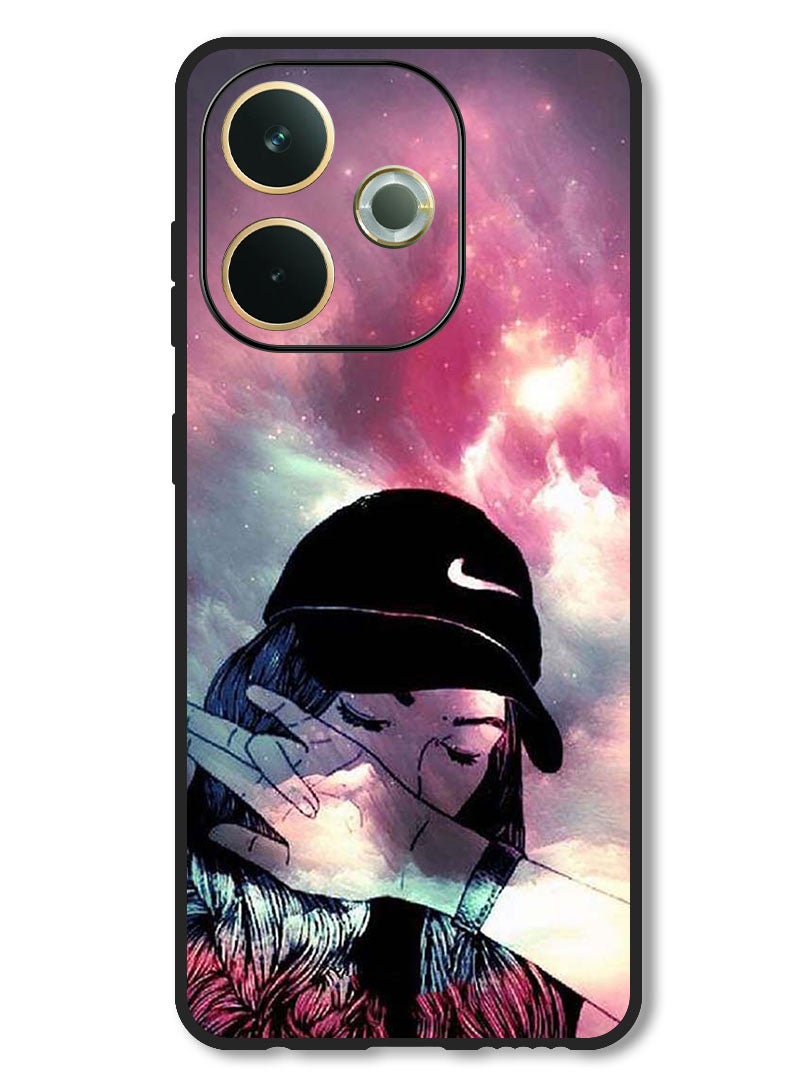 Theodor Case Compatible with Oppo A5 Pro Protection Shockproof Bumper Cover Girl Sob - Image 1