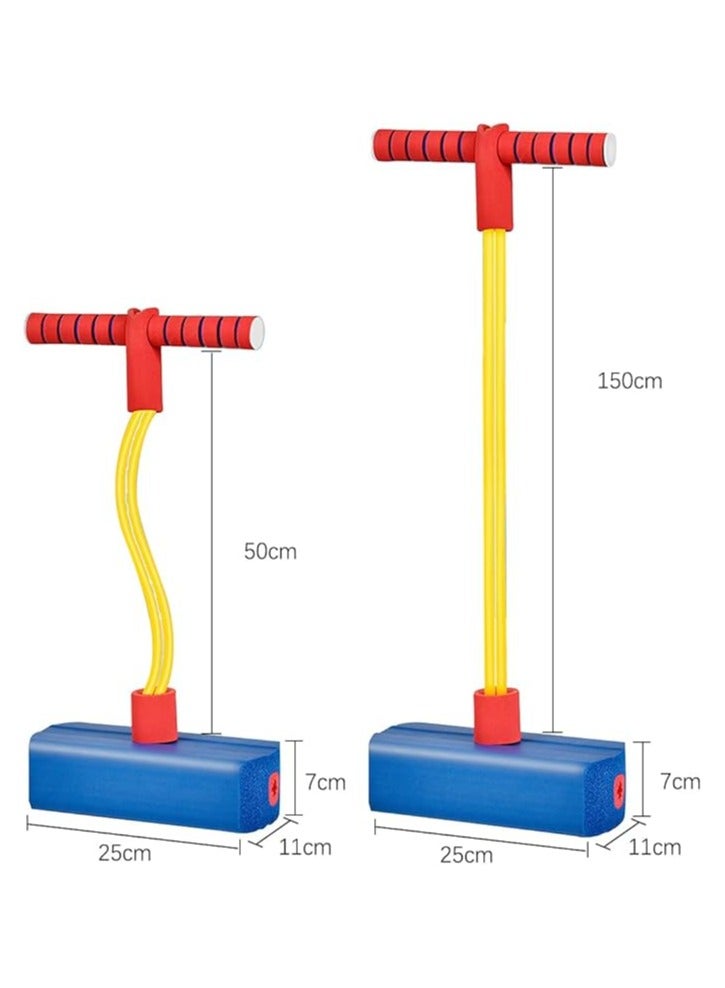Educational Safe Fun Game Toy Foam Pogo Jumper for Kids, Toddler Training Pogo Sticks with Squeaky Sounds, Bouncy Toy for Boys and Girls, 250 Pound Capacity (blue) - Image 2