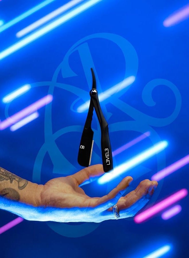 L3 Level 3 Milly Razor - Fast and East to Assemble - Excellent Grip and Control - Straight Razor Holder- Level Three Razor Holder - Image 3