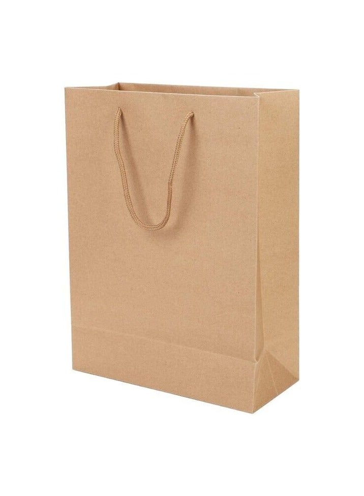Red Dot Gift Red Dot Gift 10-Packed Kraft Paper Bags, Gift Bags, Hard Paper 250 Gram Thickness, Shopping Paper Bags. 100% Recyclable (10, A5 H24.5 * 19.5 * 11cm)  - Image 2