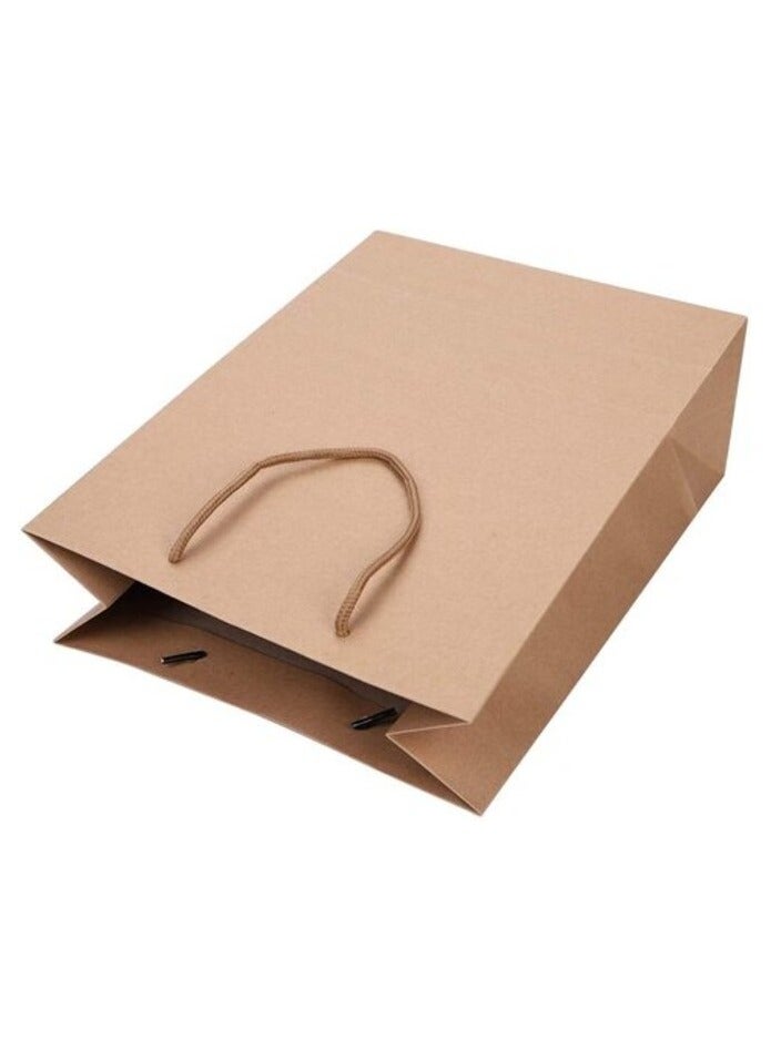 Red Dot Gift Red Dot Gift 10-Packed Kraft Paper Bags, Gift Bags, Hard Paper 250 Gram Thickness, Shopping Paper Bags. 100% Recyclable (10, A5 H24.5 * 19.5 * 11cm)  - Image 3