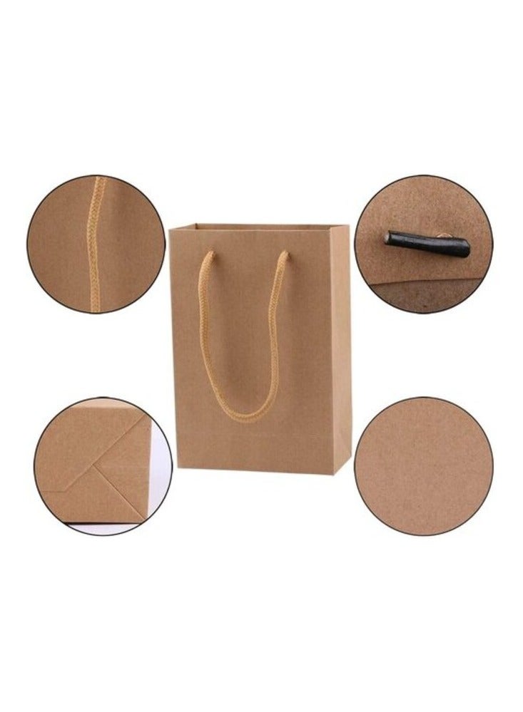 Red Dot Gift Red Dot Gift 10-Packed Kraft Paper Bags, Gift Bags, Hard Paper 250 Gram Thickness, Shopping Paper Bags. 100% Recyclable (10, A5 H24.5 * 19.5 * 11cm)  - Image 5