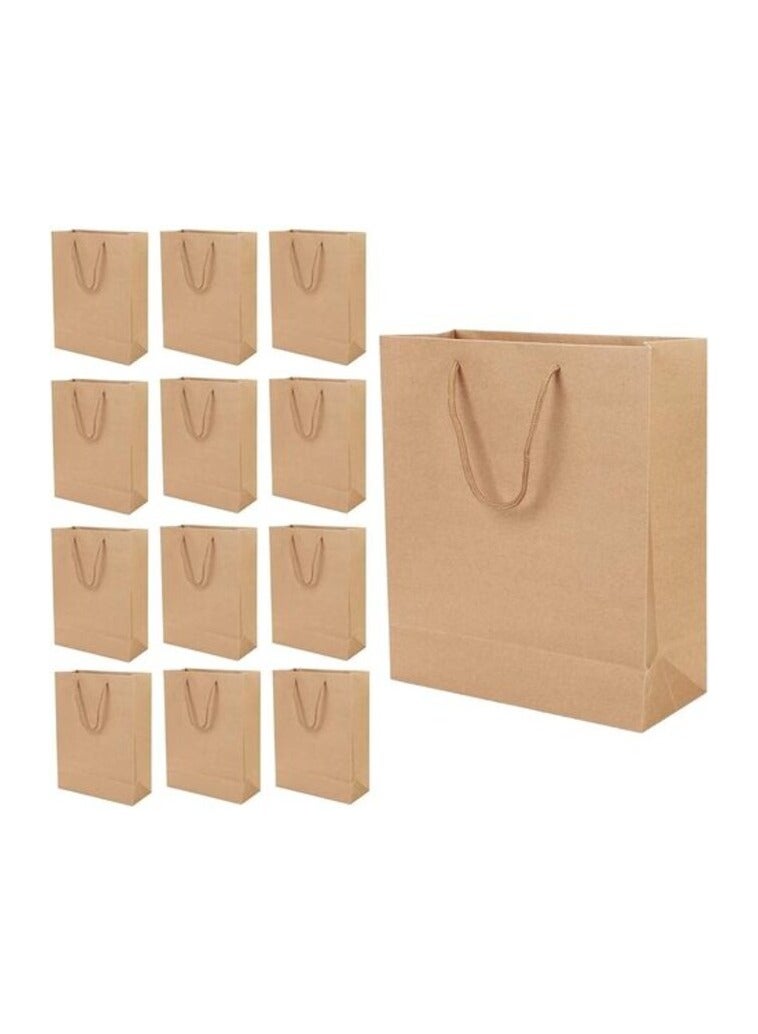 Red Dot Gift Red Dot Gift 10-Packed Kraft Paper Bags, Gift Bags, Hard Paper 250 Gram Thickness, Shopping Paper Bags. 100% Recyclable (10, A5 H24.5 * 19.5 * 11cm)  - Image 4