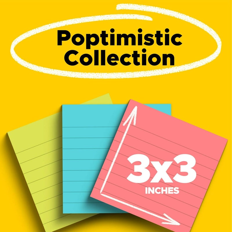 Post It Notes, 3 in x 3 in., 3 Sticky Notes Pads, 50 Sheets per Pad, Poptimistic Collection, School Supplies and Oﬃce Products, The Original Note - Image 2