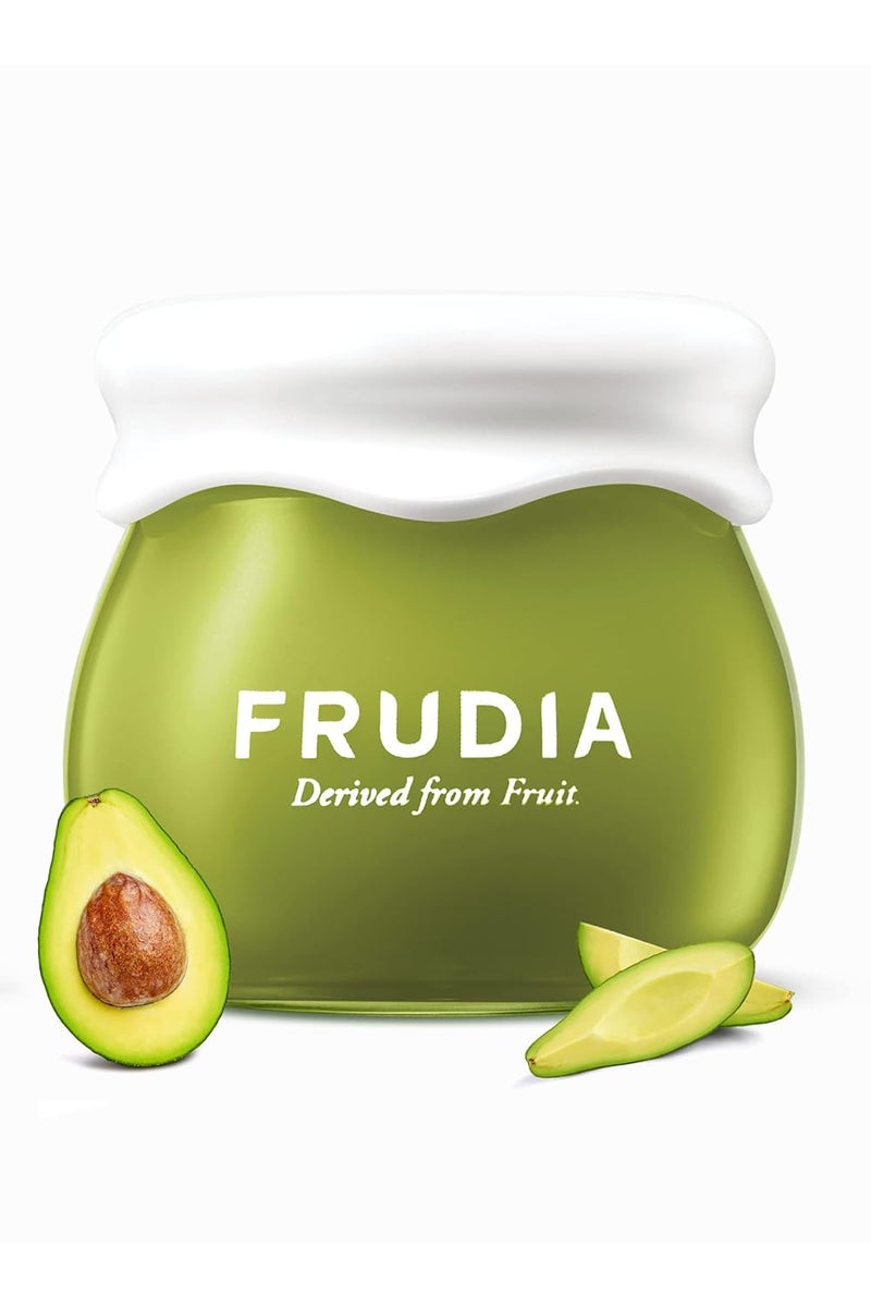 كريم الوجه FRUDIA بالأفوكادو، مرطب كوري مهدئ مع 62% مستخلص أفوكادو، سنتيلا أسياتيكا و MadecassosideX4 للبشرة الجافة والحساسة (0.35 أونصة سائلة)