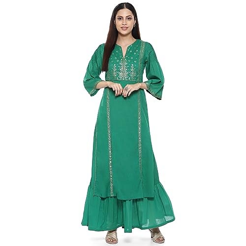 Biba Women Printed Flared Mix and Match(MNMASSORTED14780E_Green_32) - Image 1