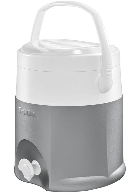 ice tank, 6 liters, silver color, with internal filter
