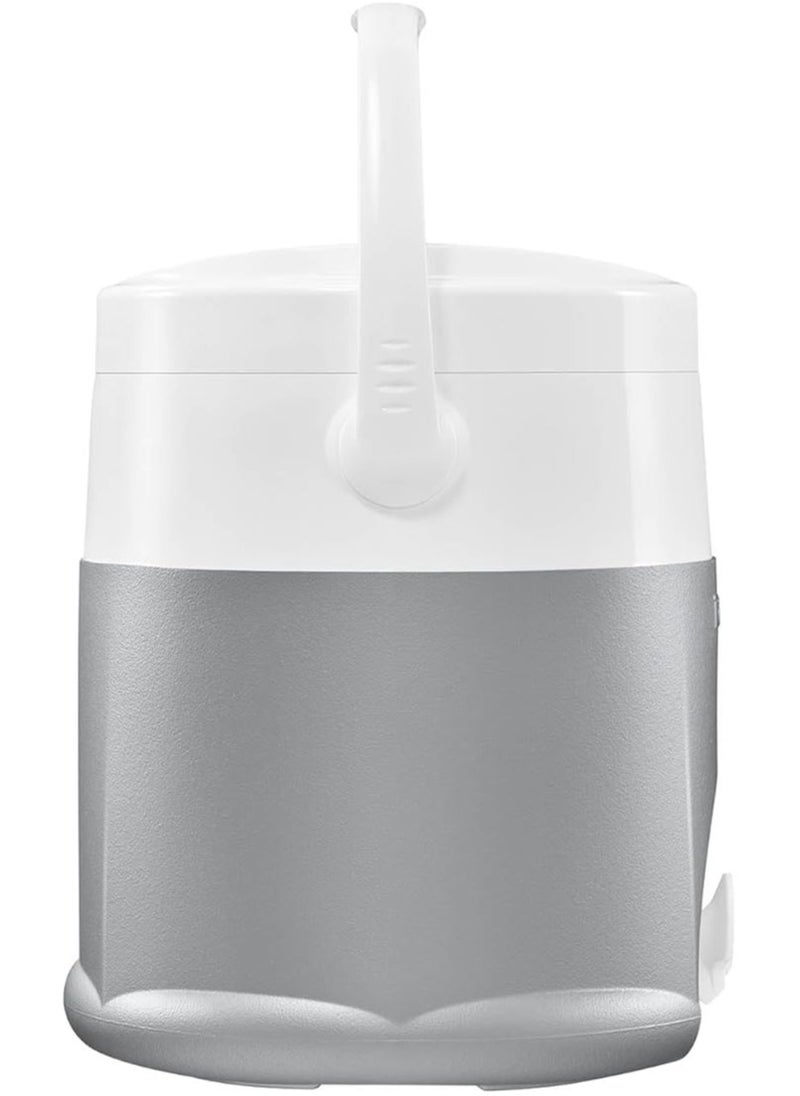 ice tank, 6 liters, silver color, with internal filter