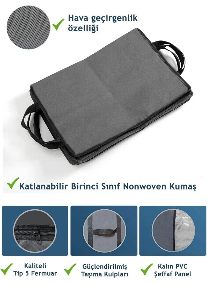 3-Piece Large Size Bed Storage Storage Storage Bag - Window Pillow Clothes Storage Storage Bag 64 x 45 x 22 cm Anthracite - pzsku/ZDFB6ED6D059C19E2CDEAZ/45/_/1725725367/ac879064-f49d-4e3d-83fb-59c4aafe9395