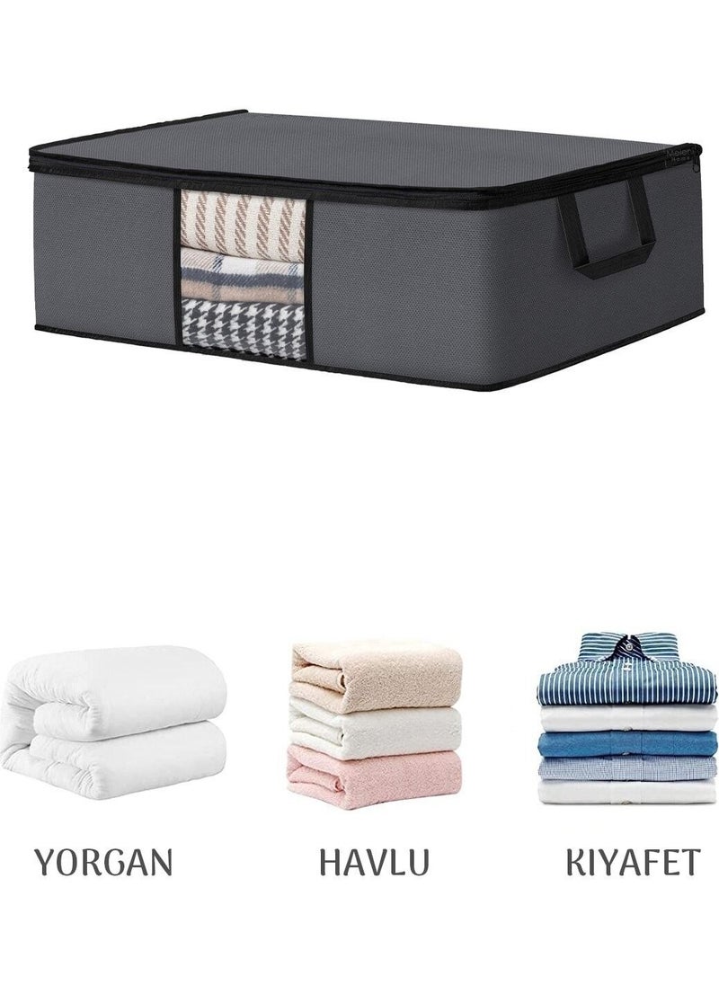 3-Piece Large Size Bed Storage Storage Storage Bag - Window Pillow Clothes Storage Storage Bag 64 x 45 x 22 cm Anthracite - pzsku/ZDFB6ED6D059C19E2CDEAZ/45/_/1728062938/f955d1f8-f433-48c2-a1ae-a76ab78267fc