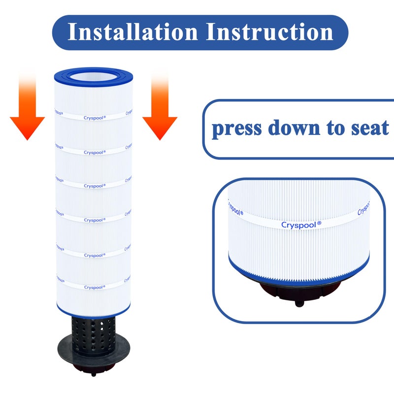 CryspoolÂ® 09031 Compatible with Clean & Clear CCRP150, CC150, R173216, Posi-Clear PXCRP 150, PAP150, 59054300, 160317, 160355, 160352, C-9415, 150 Sq. Ft Pool Filter Cartridge, 1 Pack - Image 4