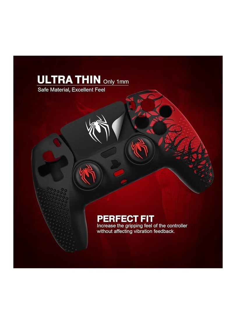 Upgrade Ps5 Controller Skin, Ps5 Controller Accessories, 6 Pcs Thumb Grip Gaps with Touch Pad Sticker, Soft Silicone Grip Cover for PlayStation 5 DualSense Control - Image 4