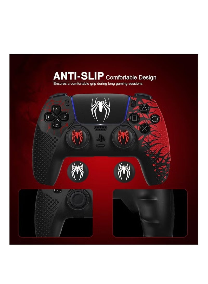 Upgrade Ps5 Controller Skin, Ps5 Controller Accessories, 6 Pcs Thumb Grip Gaps with Touch Pad Sticker, Soft Silicone Grip Cover for PlayStation 5 DualSense Control - Image 5