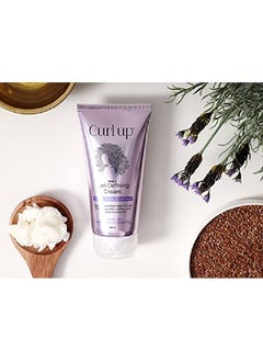 Curl Up Curl Defining Cream All In One Leave In Conditioner Moisturizes Enhances l Curl Definition & Provides Medium Hold to Dry Frizzy Wavy & Curly Hair 150g  - Image 3