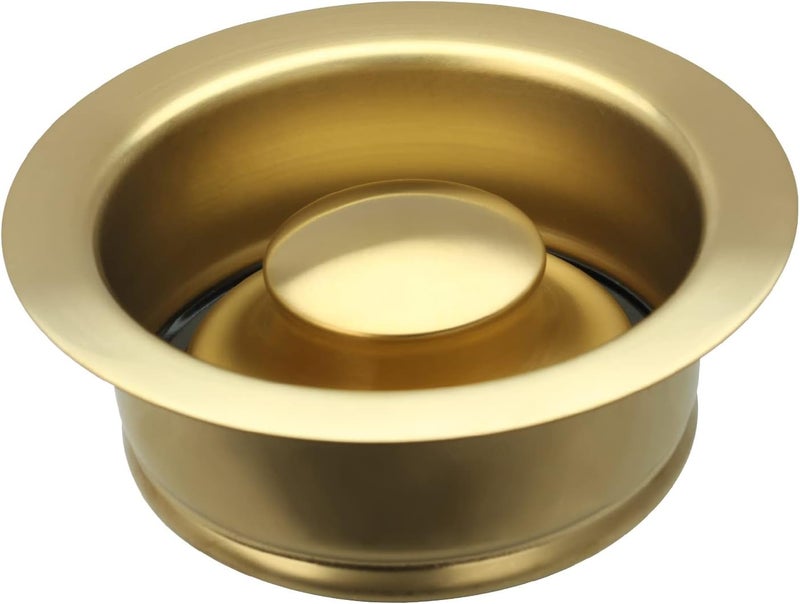 Akicon Kitchen Sink Brass Gold Finish Garbage Disposal Flange Stopper, One Size Disposal Rim, Fit 3-1/2 Inch Standard Sink Drain Hole - Image 1