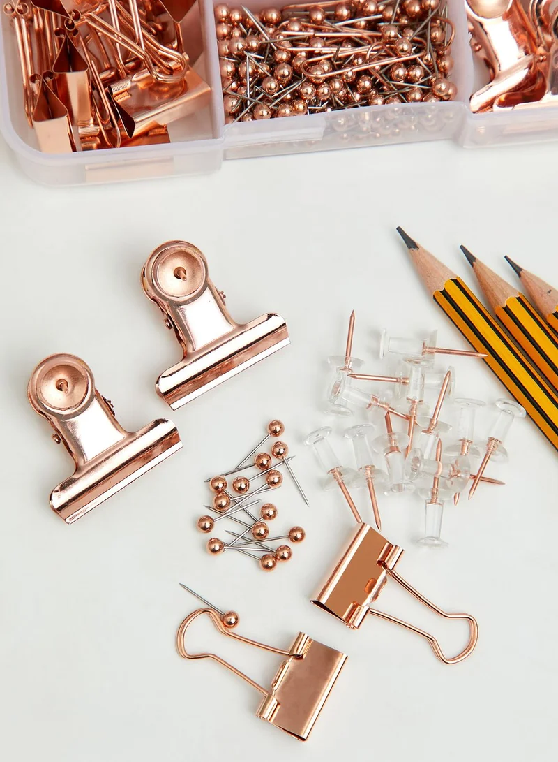 Back to school kit Rose Gold Stationery Accessory Set