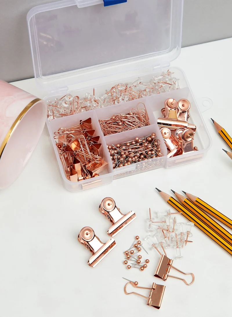 Back to school kit Rose Gold Stationery Accessory Set