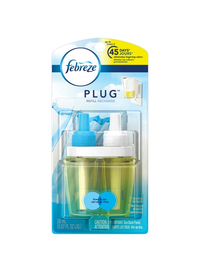 Linen and Sky Scent Plug-In Air Freshener Refill 26ml 6251524