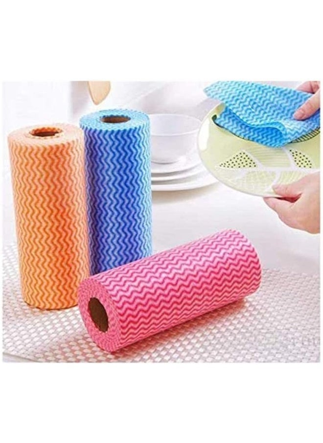 SKY-TOUCH - Reusable Cleaning Wipe Household Kitchen Towels Muliticolor 312 x 144 x 36cm - Image 1