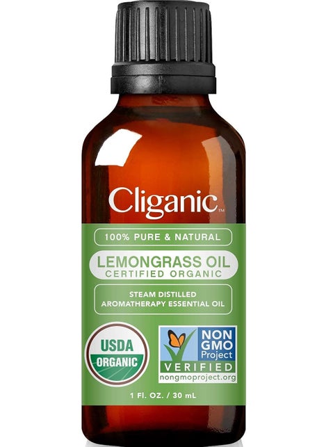 Cliganic Cliganic Organic Lemongrass Essential Oil, 1oz - 100% Pure Natural Undiluted, for Aromatherapy Diffuser | Non-GMO Verified 
