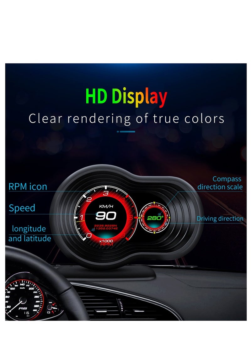 جولف لينك - GULFLINK يعرض شاشة HUD عداد سرعة السيارة F9.0 - Image 1