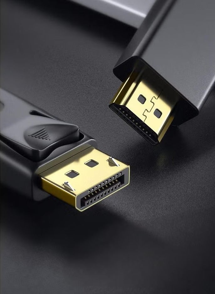 MIGOFAST DisplayPort to HDMI Cable 1.8M  DP to HDMI 4K Video Cable for Laptops Desktops Monitors Projectors HDTV  Supports 4K@30Hz Full HD 1080P Audio & Video Sync Gold Plated Durable PVC  - Image 2