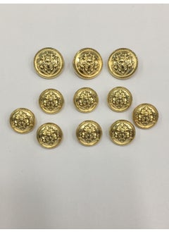 Karan Tuhafiye Karan Haberdashery Blazer Jacket Button Set Gold  - Image 1