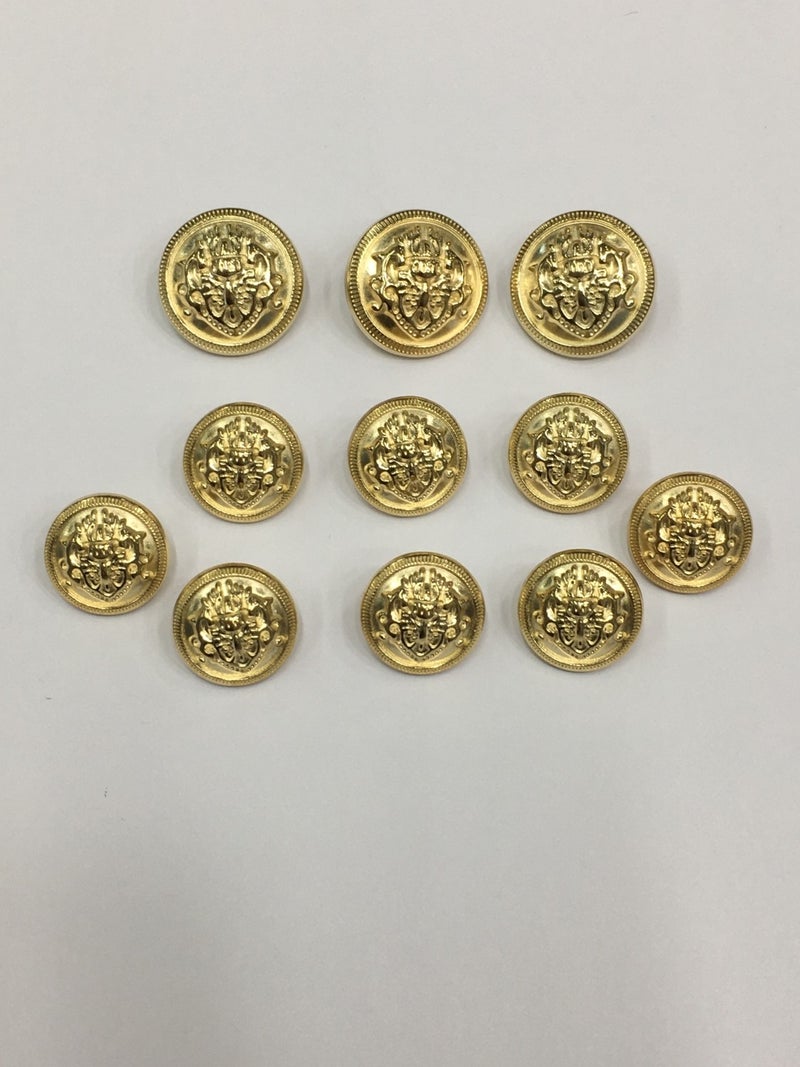 Karan Tuhafiye Karan Haberdashery Blazer Jacket Button Set Gold - Image 1