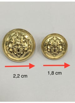Karan Tuhafiye Karan Haberdashery Blazer Jacket Button Set Gold  - Image 3