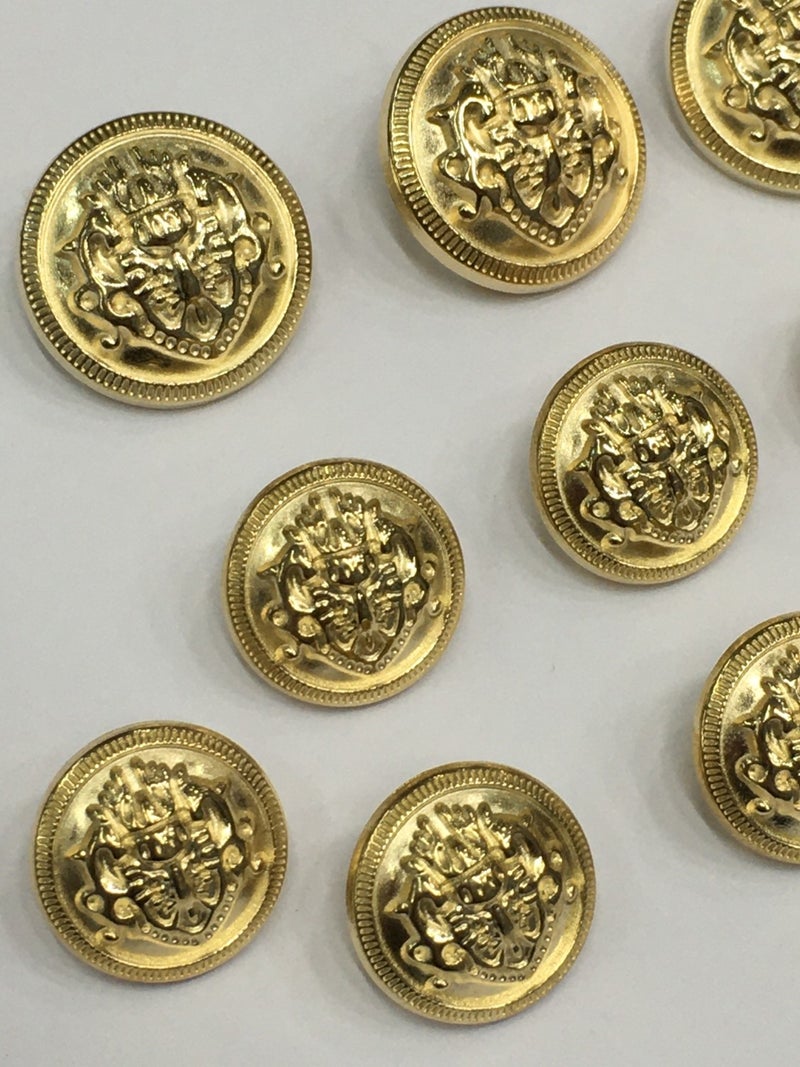 Karan Tuhafiye Karan Haberdashery Blazer Jacket Button Set Gold - Image 2