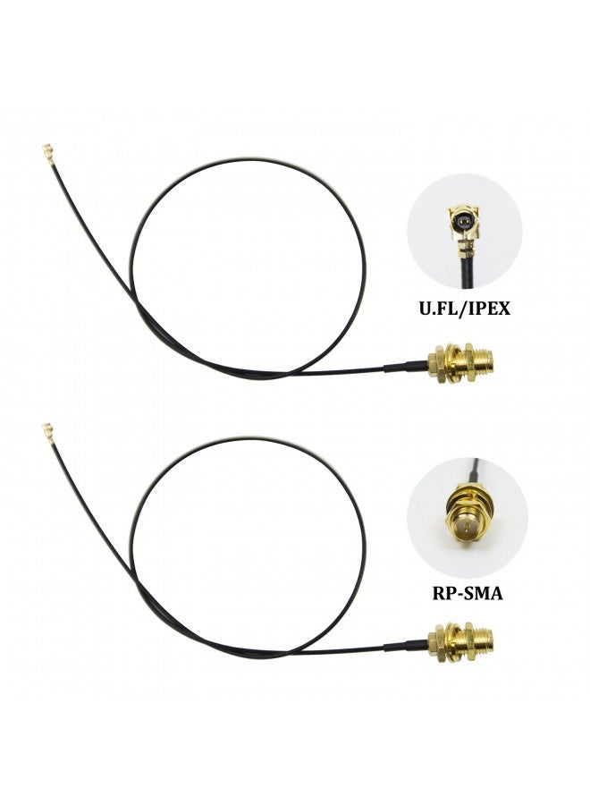 Highfine 2 X 2.4Ghz 6Dbi Indoor Omni-Directional Wifi Antenna 802.11N/B/G Rp-Sma Female Connector + 2 X 20Cm/8" U.Fl/Ipex To Rp-Sma Pigtail Antenna Wifi Cable - Image 3