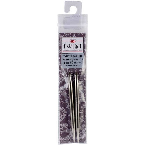 ChiaoGoo Needle Tips 4 inch (10cm) for Twist Red Lace Interchangeable Set Size US 3 (3.25mm) 7504-3 - Image 5