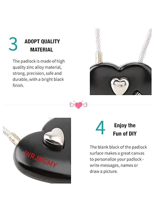 Heart Shape Code Lock compact mini size with 3 Digit Code Combination for luggage, backpack, jewelry box, hall locker(red)  - Image 4