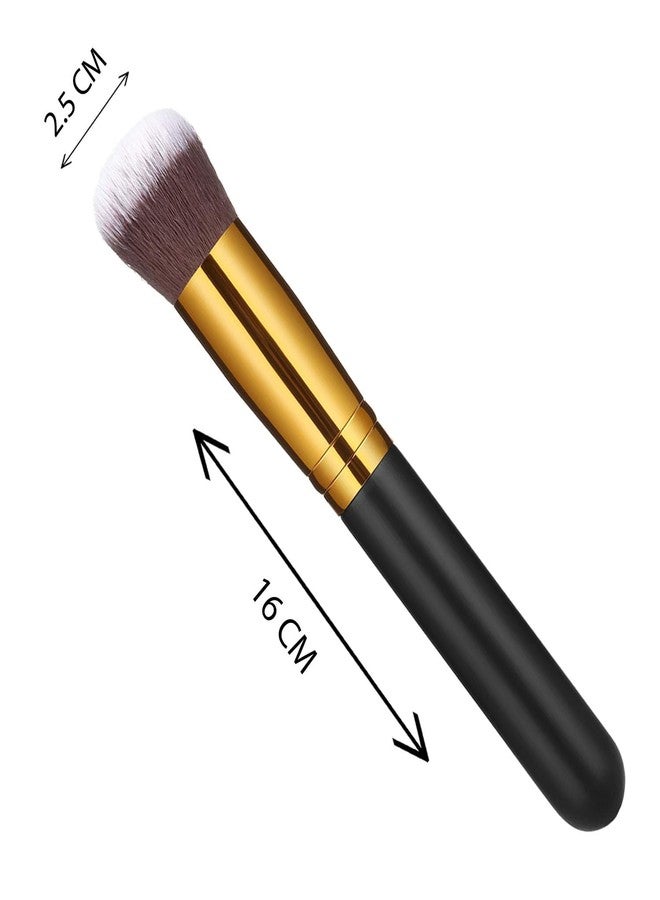 BlackLaoban Makeup Powder Foundation Brushes Self Tanner Brush Foundation Brush Large Sunless Tanning Face Brush 2 PCS (Black) - Image 2