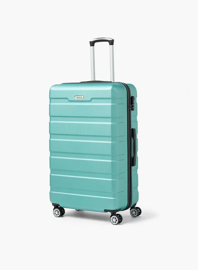 وايف Textured Hardcase Luggage Trolley With Retractable Handle - 24 Inches Check-In Bag