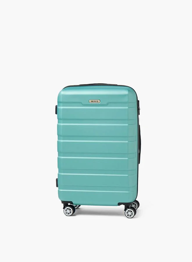 وايف Textured Hardcase Luggage Trolley With Retractable Handle - 24 Inches Check-In Bag