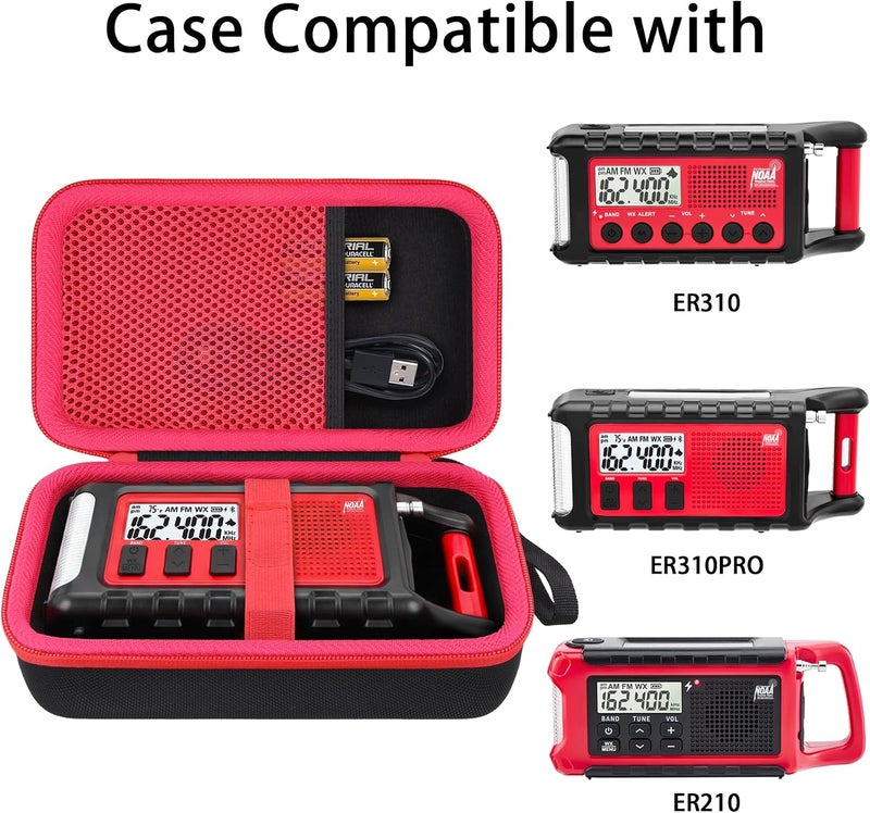 co2CREA Hard Case for Midland ER310/ER310PRO/ER210 NOAA Weather Radio - Image 4
