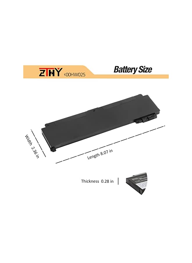 ZTHY 11.4V 24Wh 01Av405 01Av406 00Hw025 00Hw024 Laptop Battery Replacement For Lenovo Thinkpad T460S T470S Series Notebook Sb10J79003 00Hw038 01Av462 01Av407 01Av408 L16M3P73 Sb10K97605 Sb10J79002