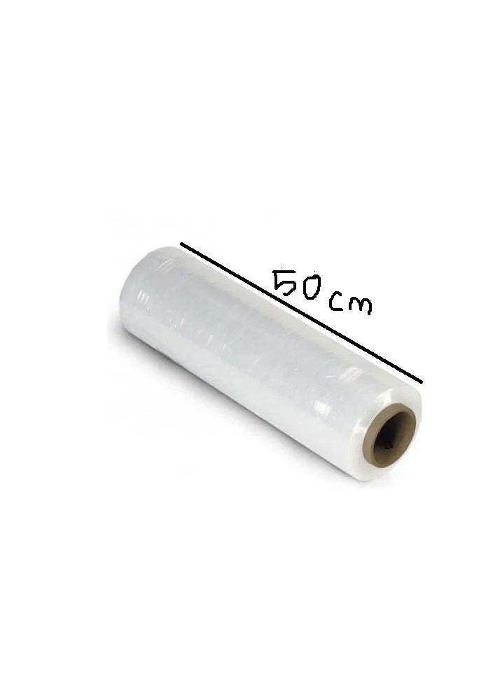 Generic Clear stretch film wrap for moving shipping packing Furniture, Boxes, Pallet Wrapping, Heavy Duty Shrink Wrap, Durable Self-Adhering Cling Multipurpose Pack Of One  - Image 1