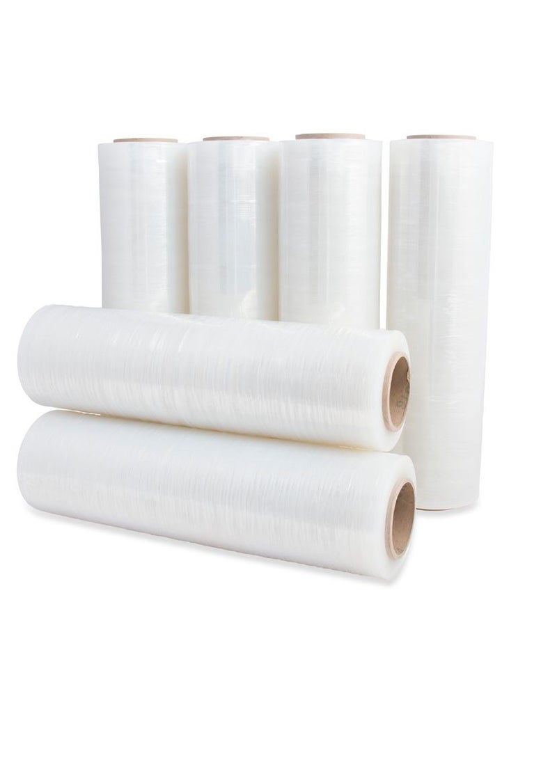 Generic Clear stretch film wrap for moving shipping packing Furniture, Boxes, Pallet Wrapping, Heavy Duty Shrink Wrap, Durable Self-Adhering Cling Multipurpose Pack Of One  - Image 5