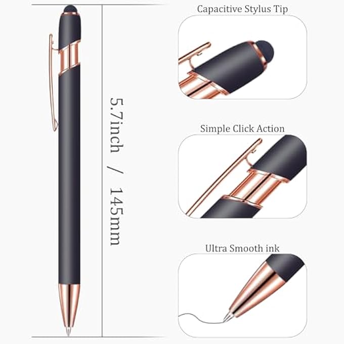 rayihni CUSTOM PENS BULK,PERSONALIZED TEXT/LOGO/NAME CORPORATE MARKETING GIFT (PERSONALIZED PEN MODEL B) - Image 3