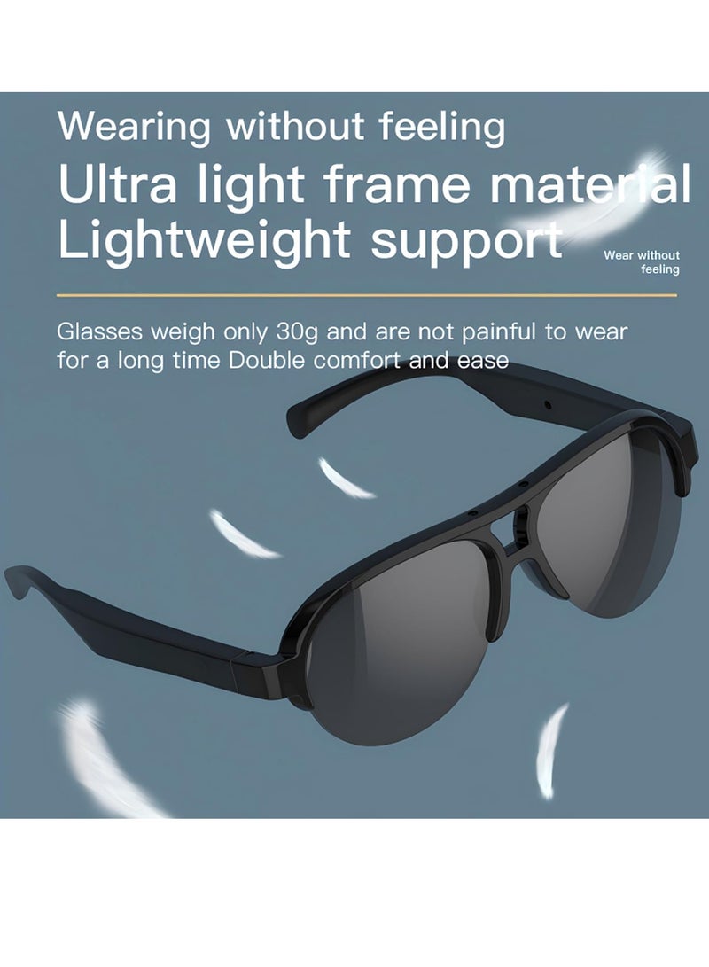 ميجوفاست نظارات شمسية بلوتوث، نظارات ذكية للجنسين نظارات شمسية بلوتوث 5.3 نظارات صوتية وIP4 مقاومة للماء للرياضات الخارجية وحماية من الأشعة فوق البنفسجية والتحكم باللمس - Image 4